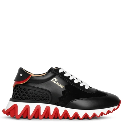 Christian Louboutin Logo Casual Sports Shoes In Black