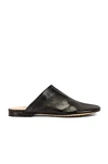 Bottega Veneta Dot Sock Leather Slippers In Black