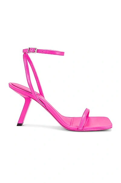 Balenciaga 80毫米“void”皮革凉鞋 In Pink