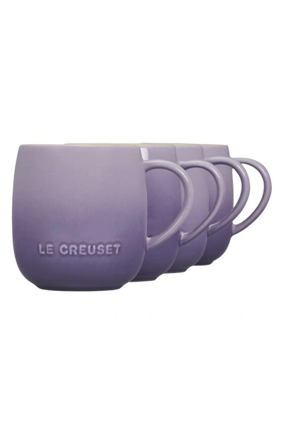 Le Creuset Set Of Four 14-ounce Stoneware Mugs In Provence