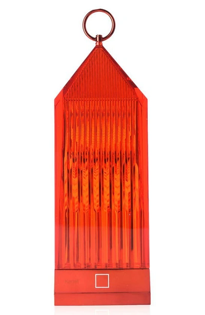 Kartell Lantern Rechargeable Lamp In Red