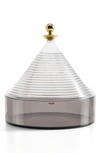 Kartell Trullo Container In Crystal / Fume