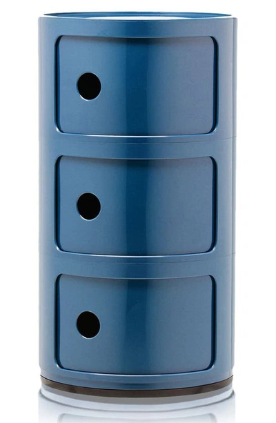 Kartell Componibili Set Of Drawers In Blue