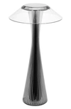 Kartell Space Rechargeable Battery Table Lamp In Titanium