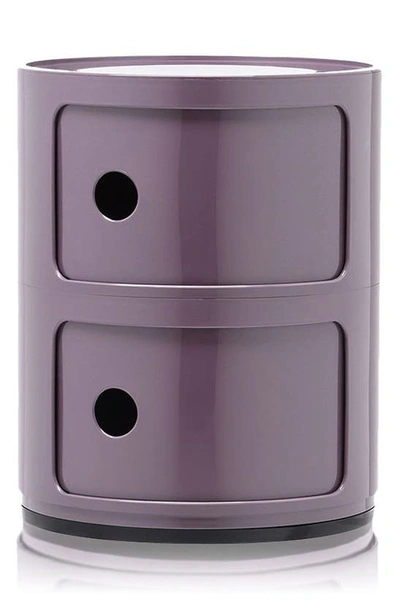 Kartell Componibili Smile 2-level Drawers In Violet