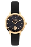 VERSUS PALOS VERDES LEATHER STRAP WATCH, 34MM,VSPZK0221