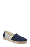 Toms Alpargata Slip-on In Navy Cotton