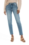 Kut From The Kloth Naomi Fab Ab High Waist Crop Slim Straight Leg Jeans In Diascia