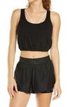 Alo Yoga Cool Breeze Crop Tank In 黑色