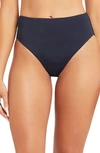 Sea Level Retro High Waist Bikini Bottoms In Night Sky
