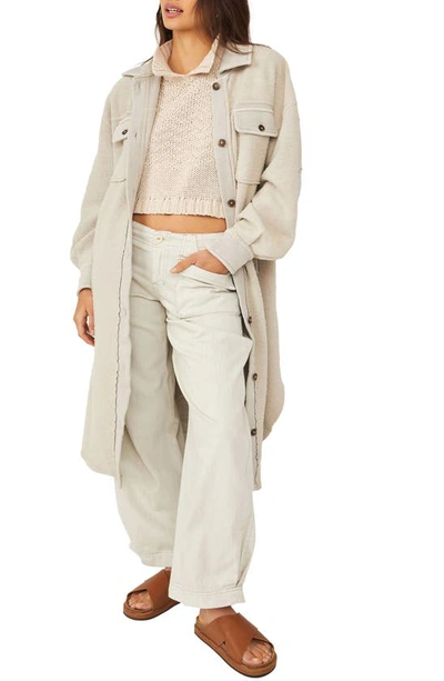 Stone Buttons Free People Ruby Jacket In Stone Free People Ruby