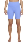 Nike Yoga Luxe Women's High-waisted Shorts In Royal Pulse/aluminum