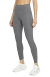 Nike One Lux 7/8 Tights In Iron Grey/ Clear