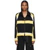 WALES BONNER BLACK & YELLOW WOOL ISAACS JACKET