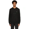 Lacoste Logo-patch Drawstring Hoodie In Black
