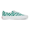 Vans Og Era Lx Checkerboard Print Sneaker Cadmium Green In Checkerboardlogo/ca