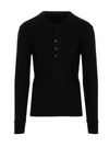 TOM FORD FLUID RIB HENLEY T-SHIRT,BY281TFJ212 K09