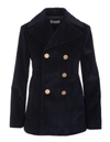 RED VALENTINO NAVY BLUE CORDUROY JACKET,WR3CID405YD B01