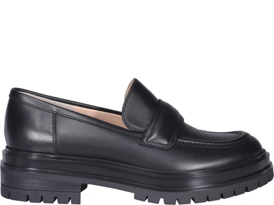 Gianvito Rossi Argo Loafers In Black