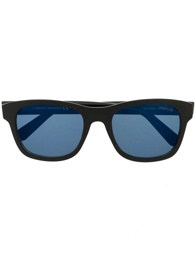 Moncler Square Tinted Sunglasses In Blue