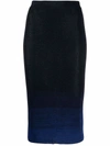 MISSONI GRADIENT-EFFECT KNITTED PENCIL SKIRT