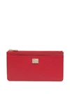 DOLCE & GABBANA RED LOGO-PLAQUE PURSE,9FFD4F6A-EE3A-632B-9D5F-9F23CD8025B7