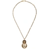 GUCCI GOLD GG LION HEAD NECKLACE