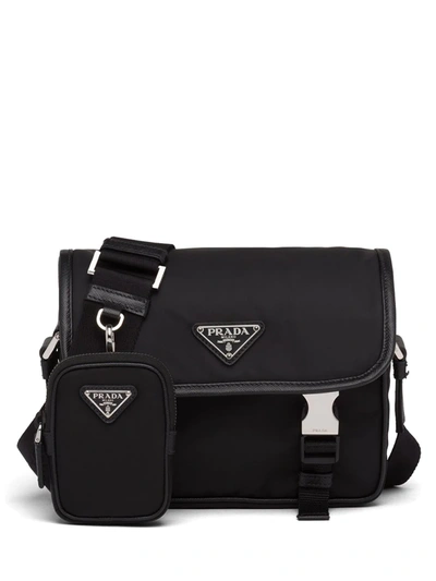 Prada Re-nylon Shoulder Bag In Black