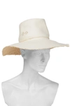 ZIMMERMANN FRAYED RAFFIA DOWN SUNHAT,3074457345626524753