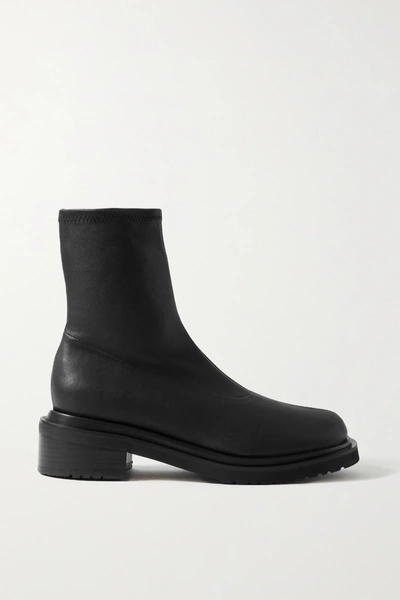 By Far Kah' Chunky Sole Square Toe Chelsea Boots In Black