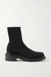 BY FAR KAH STRETCH-SUEDE ANKLE BOOTS