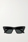 Celine Cl40187i Acetate Cat-eye Sunglasses In Black
