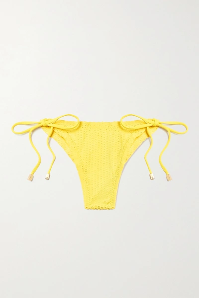Vix Scales Ripple Tie Bikini In Yellow | ModeSens