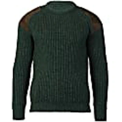Paul James Knitwear Mens Chunky British Wool Ribbed Shooting