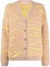 STELLA MCCARTNEY BEIGE PRINT CARDIGAN