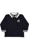 MONCLER MONCLER ENFANT LOGO PATCH POLO SHIRT