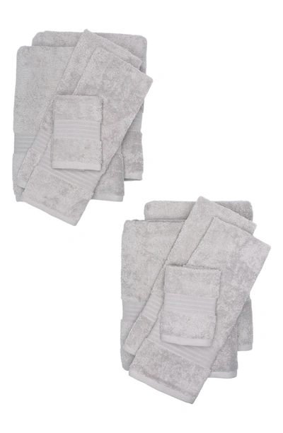 Nordstrom Rack Essential 10-piece Towel Set In Grey Micro