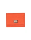 Dolce & Gabbana Wallets In Orange