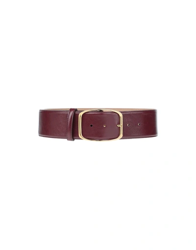 DOLCE & GABBANA DOLCE & GABBANA WOMAN BELT BURGUNDY SIZE 32 CALFSKIN,46763954KQ 3