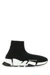 Balenciaga Black Stretch Fabric Speed 2.0 Sneakers In Black