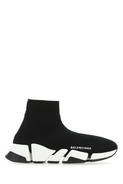 BALENCIAGA BALENCIAGA BLACK STRETCH FABRIC SPEED 2.0 SNEAKERS