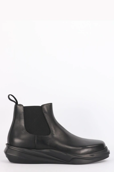 Alyx Leather Mono Chelsea Boots In Black