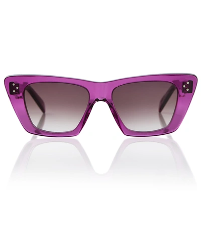 Celine Cat-eye Acetate Sunglasses In Purple