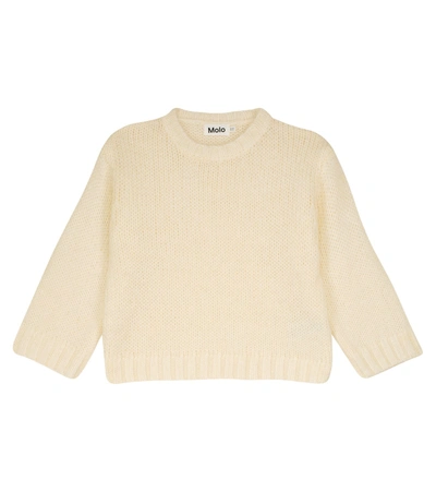 Molo Kids' Gertina Alpaca-blend Sweater In Beige