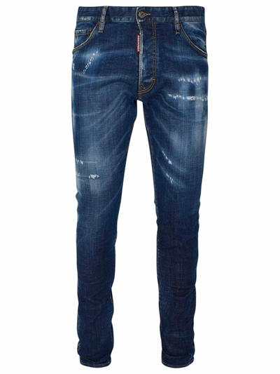 Dsquared2 Men's Cool Guy Distressed Slim-fit Jeans In Blue