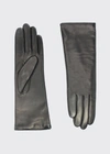 Agnelle Christina Napa Leather Gloves In Black