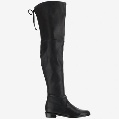 Stuart Weitzman Lowland Over The Knee Boots In Black