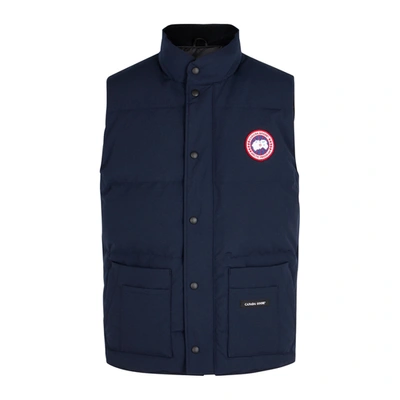 Canada Goose Freestyle Crew Padded Vest In Blue