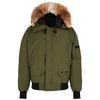 Canada Goose Men's Chilliwack Down Bomber Jacket W/ Fur Hood In Green