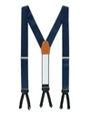 Trafalgar Men's Sutton Solid Silk Suspender Braces In Navy